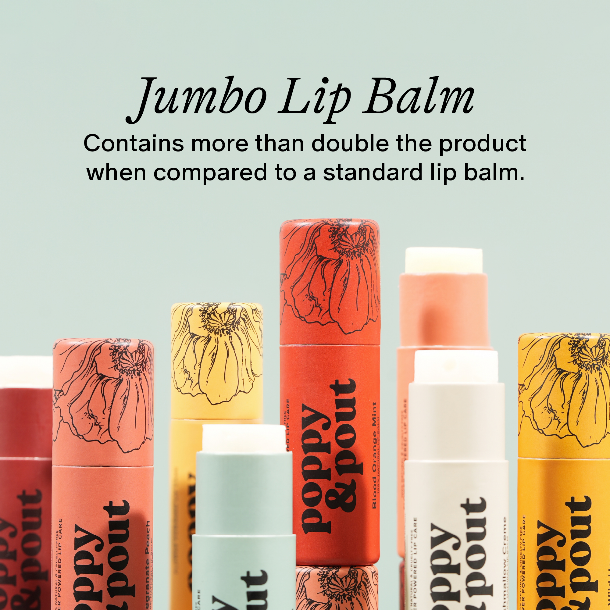 Poppy & Pout Lip Balm in Sweet Mint