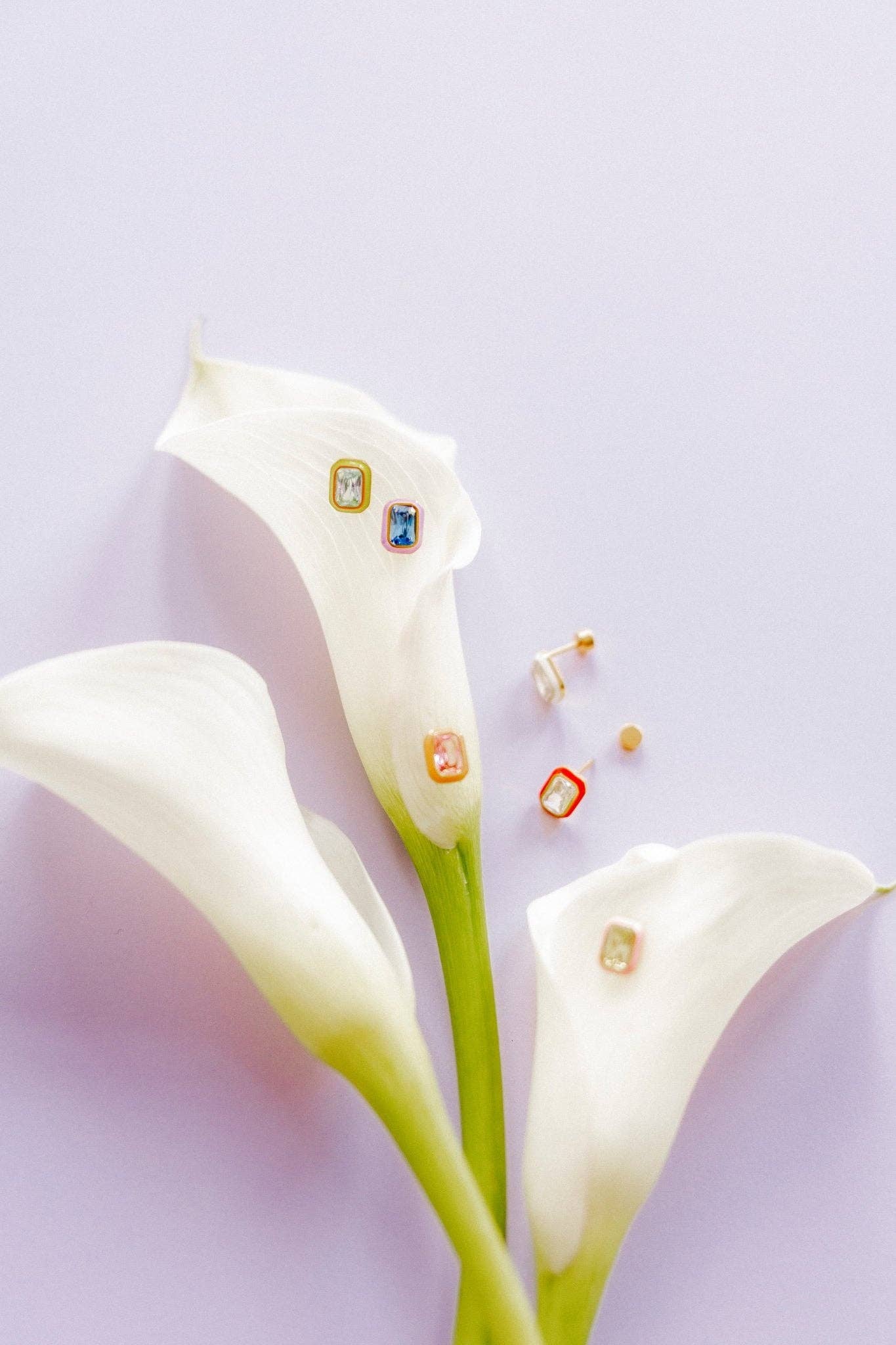 Screwback Stud Earrings - Whitney Aqua Dream