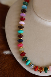 Kaleidoscope Beaded Necklace 16-18”