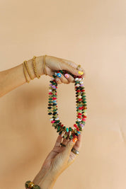 Kaleidoscope Beaded Necklace 16-18”