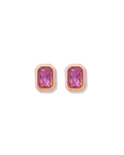 Screwback Stud Earrings - Whitney Bubblegum Pink