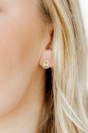 Screwback Stud Earrings - Whitney Pink Apple