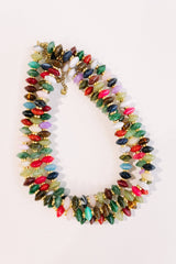 Kaleidoscope Beaded Necklace 16-18”