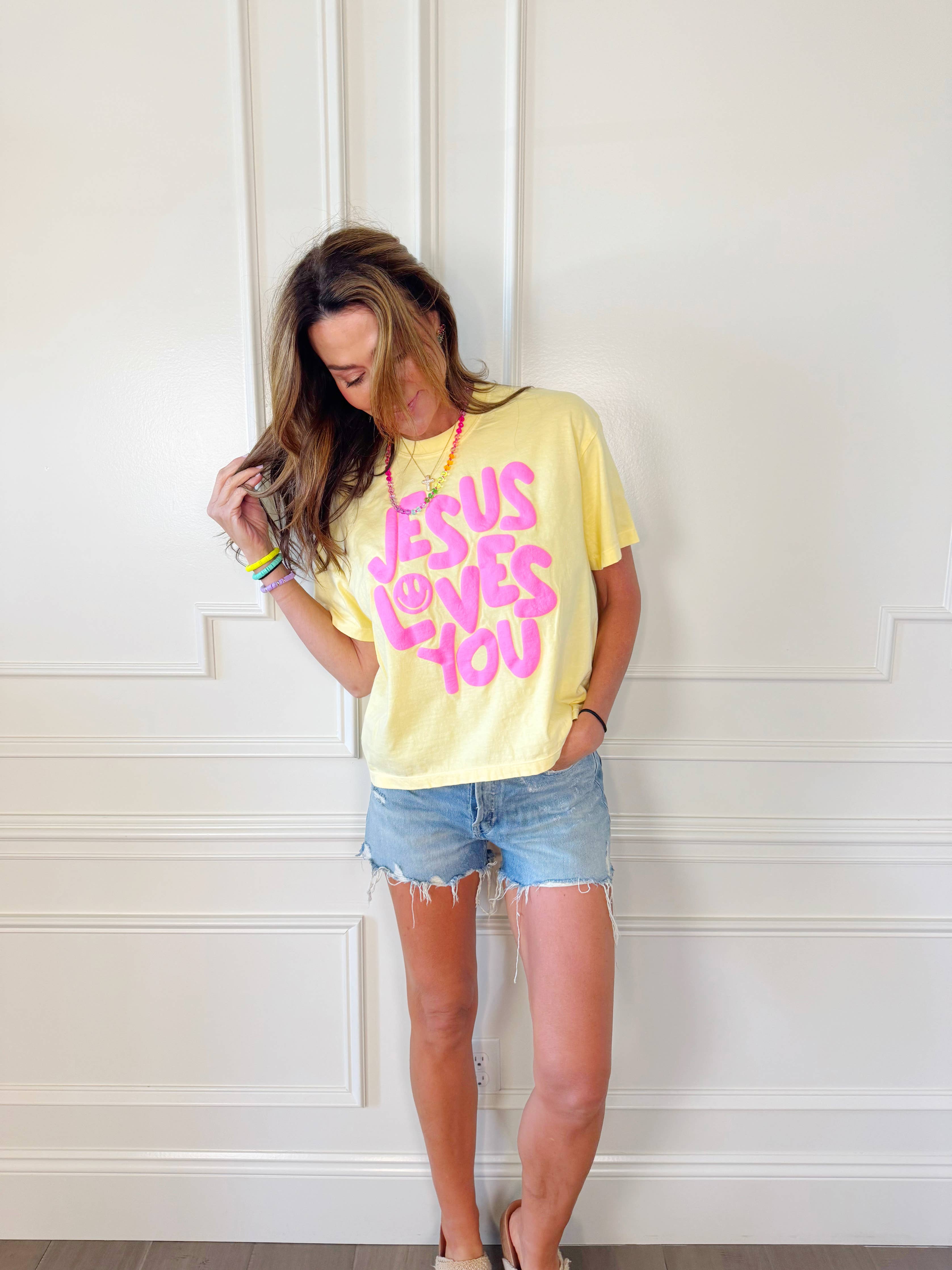 Jesus Loves You Cropped Tee