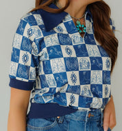 Western Sketches Polo Top - Size Large
