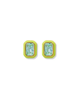 Screwback Stud Earrings - Whitney Lime Zest