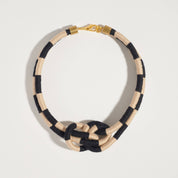 Checkered Double Knot Necklace