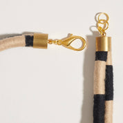 Checkered Double Knot Necklace
