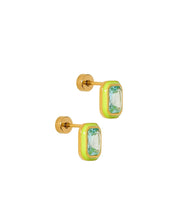 Screwback Stud Earrings - Whitney Lime Zest