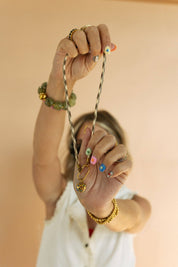 Happy Heart Cord Necklace 17-20”