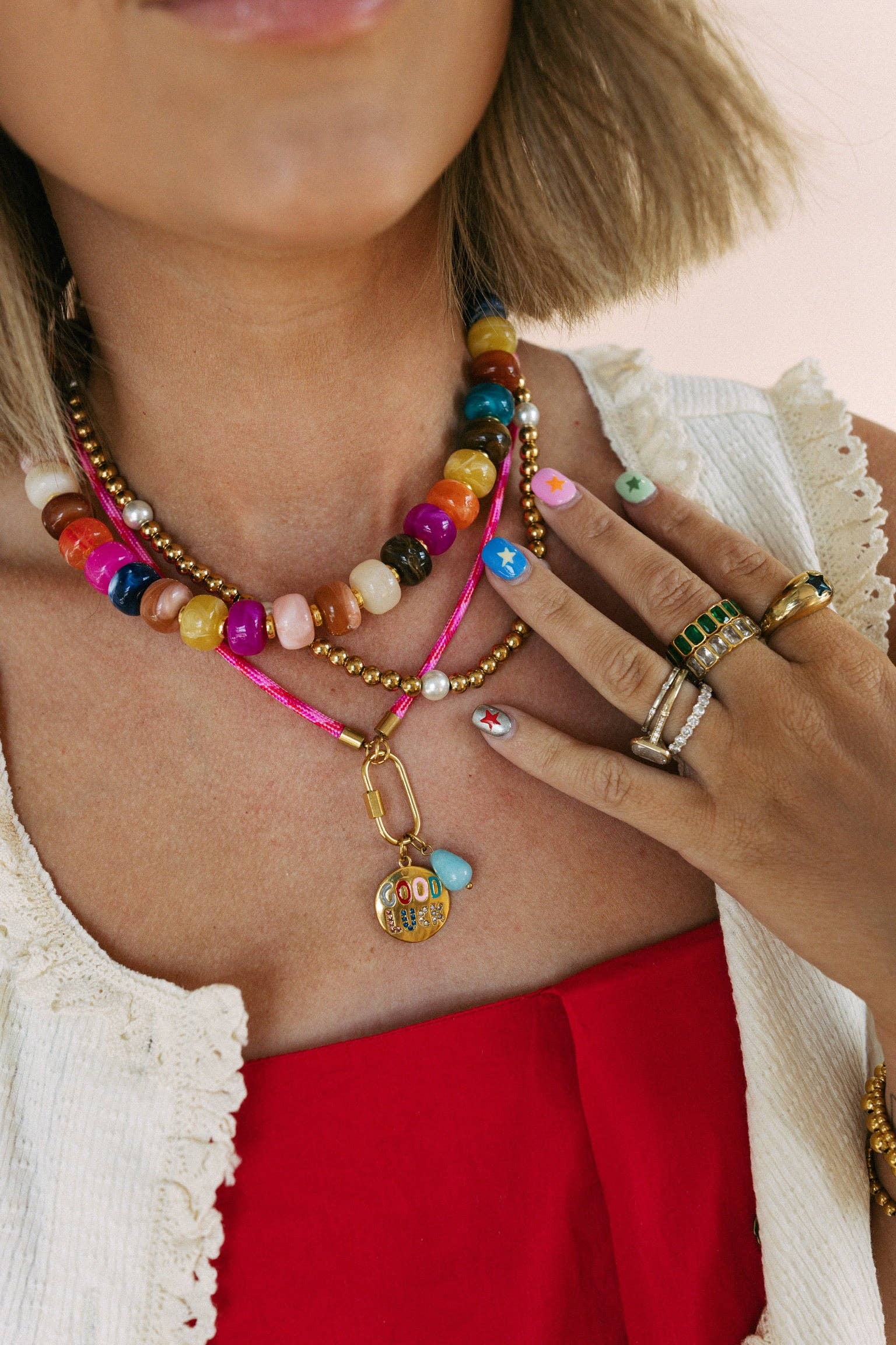 Color Crush Beaded Necklace 16-18”