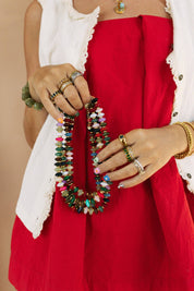 Kaleidoscope Beaded Necklace 16-18”