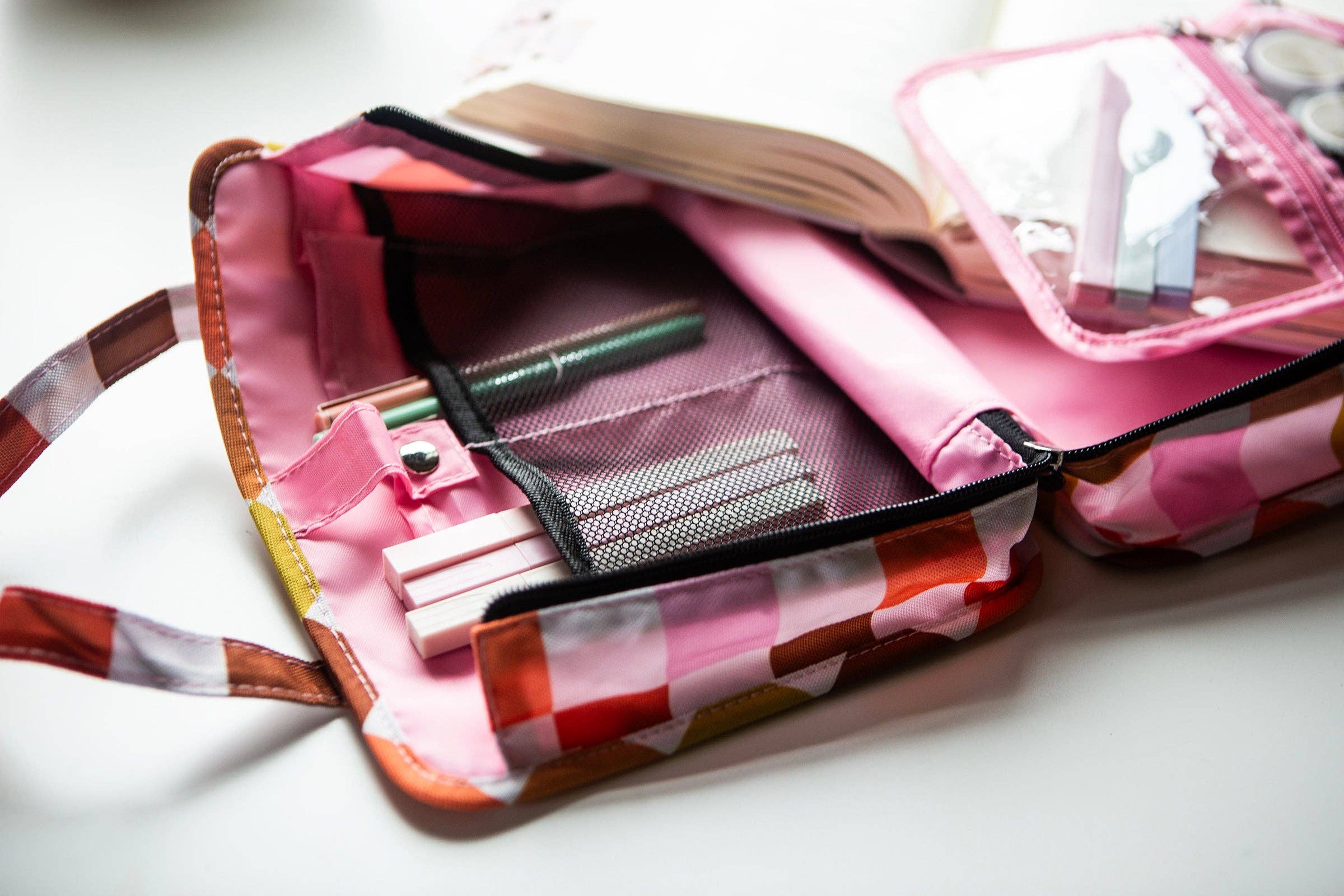 Retro Check Bible Carrier Bag